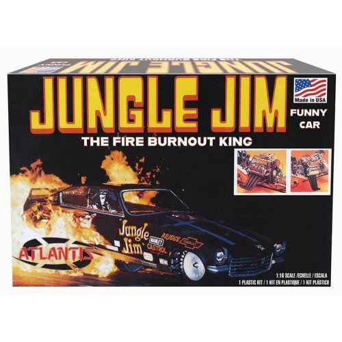ATLANTIS MODEL Jungle Jim Funny Car 1/16 Scale Plastic Model Kit - .