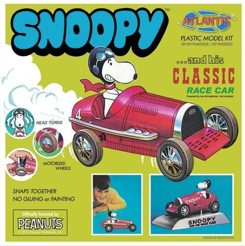 ATLANTIS MODEL Snoopy And His Classic Race Car - 