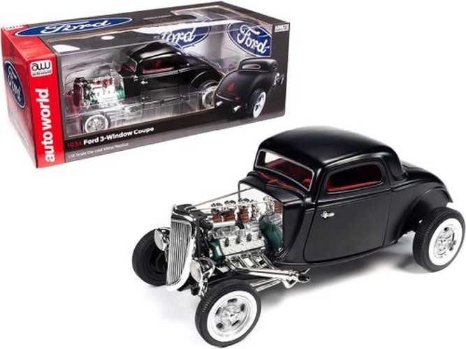 AUTO WORLD 3 Window Coupe High Boy 1:18 Scale Die Cast Car - DIE CAST