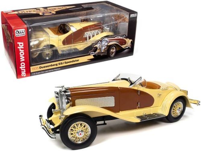 AUTO WORLD 1935 Duesenberg Ssj Speedster 1:18 Scale Die Cast Car - DIE CAST
