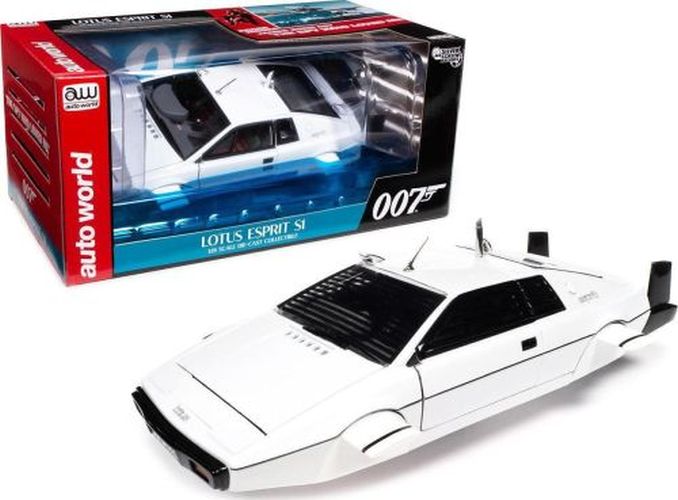 AUTO WORLD Lotus Esprit S1 The Spy Who Loved Me 007 James Bond 1/18 Scale Die Cast Car - DIE CAST