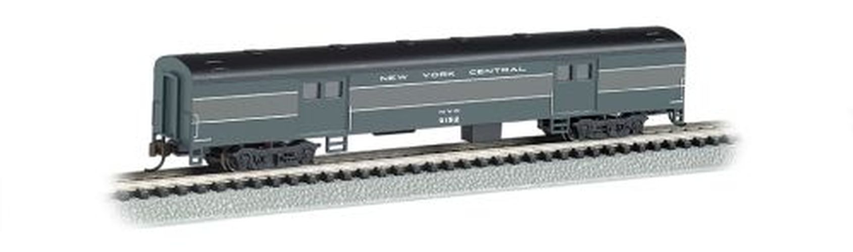 BACHMANN New York Central N Scale 72 Smooth Side Baggage Car - 