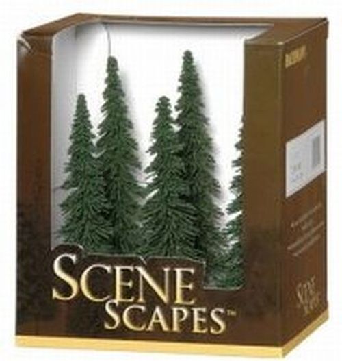 BACHMANN 5-6 Inch Spruce Tree 6pc