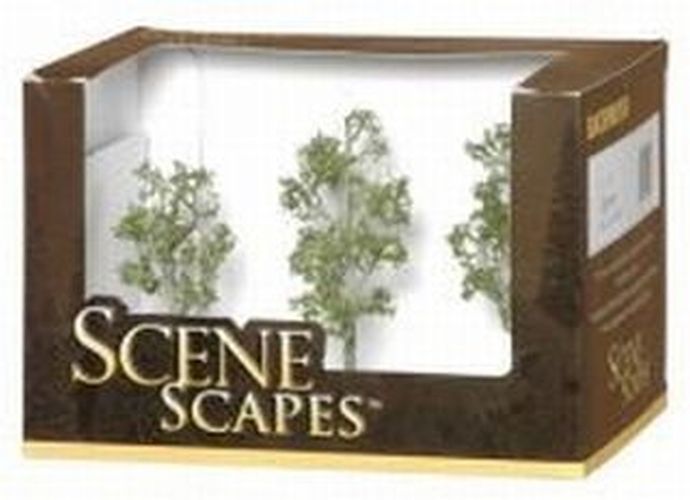 BACHMANN 3-4 Inch Aspen Tree 3pc