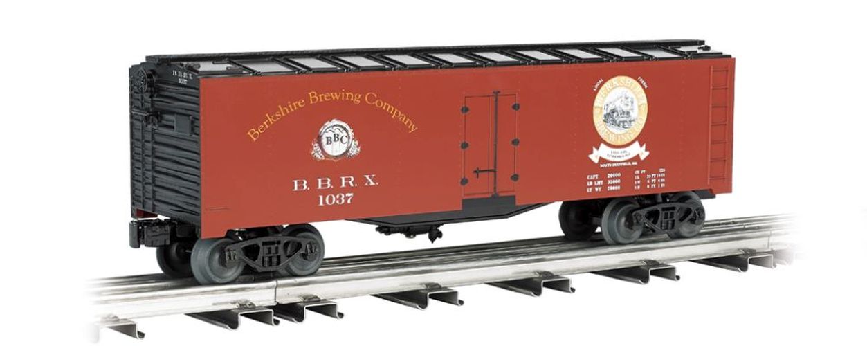 BACHMANN Burkshire Brewing Co 40 Refrigerated Train Car O Scale