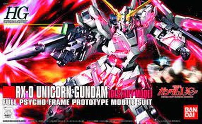 BANDAI MODEL Rx-0 Unicorn Gundam Model - .