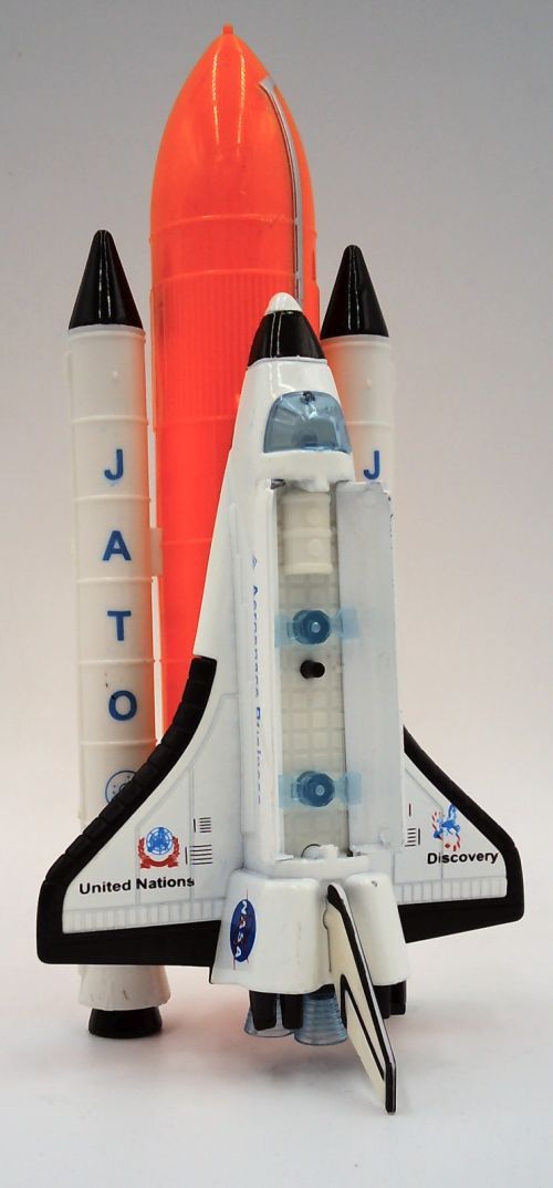 BOYS HAVE FUN TOYS Space Shuttle With Rocket Booster Engines And Fuel Tank - .