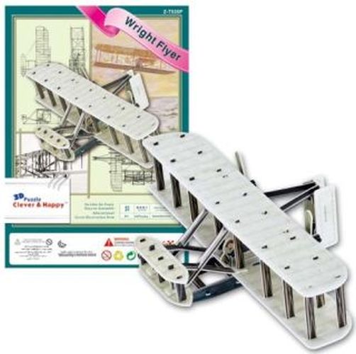 CALEBOU 3D PUZZLES The Wright Flyer Wright Brothers Kitty Hawk Plane 3 D Model Kit - PUZZLES