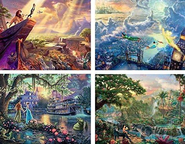 CEACO COMPANY Disney Dreams Thomas Kinkade (4) 500 Piece Puzzles - 