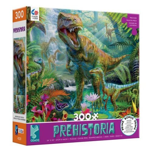 CEACO COMPANY T-rex 300 Piece Prehistoria Puzzle - PUZZLES