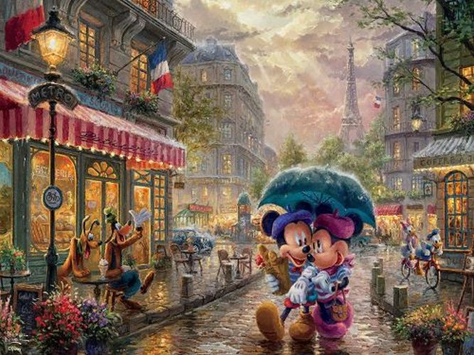 CEACO COMPANY Mickey And Minnie In Paris 300 Piece Puzzle - 