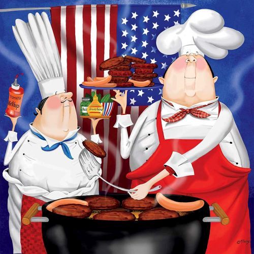 CEACO COMPANY July 4th Bon Appetit 300 Piece Puzzle - PUZZLES