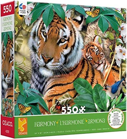 CEACO COMPANY Tiger Harmony 550 Piece Puzzle - 