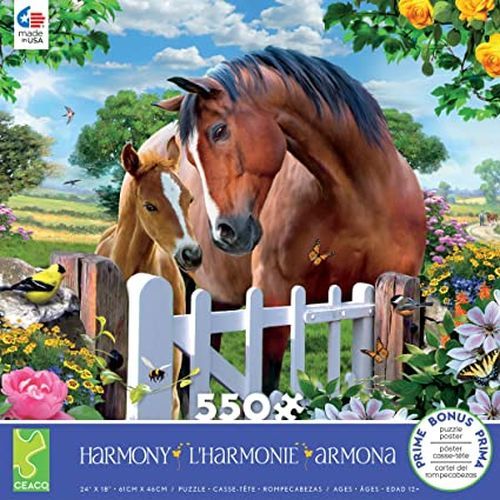 CEACO COMPANY Horses Harmony 550 Piece Puzzle - PUZZLES