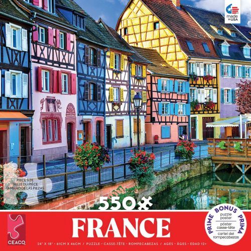 CEACO France Around The World 550 Piece Puzzle - PUZZLES