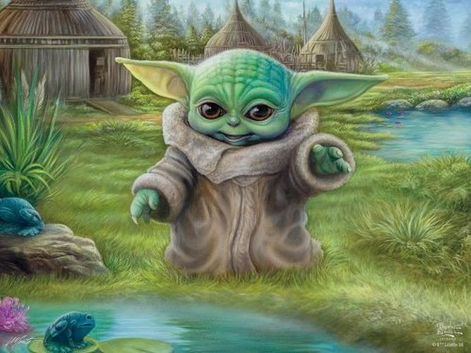 CEACO COMPANY Thomas Kinkade Star Wars Madolorian 550 Piece Puzzle - PUZZLES