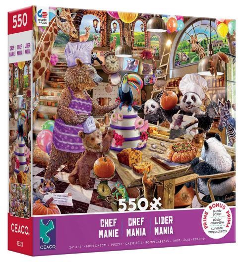 CEACO Animals In The Kitchen Story Mania 550 Piece Puzzle - 