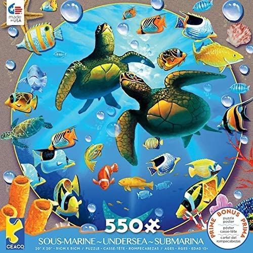 CEACO COMPANY Turtle Under Sea 550 Piece Puzzle - PUZZLES