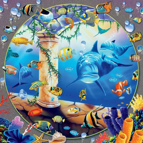 CEACO COMPANY Dolphin Under Sea 550 Piece Puzzle - 