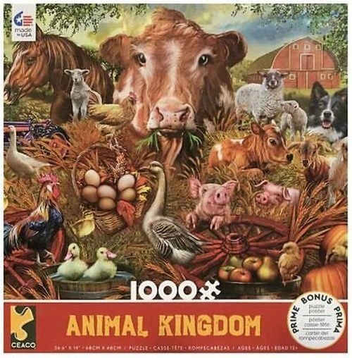 CEACO COMPANY Farm Animal Kingdom 1000 Piece Puzzle - PUZZLES