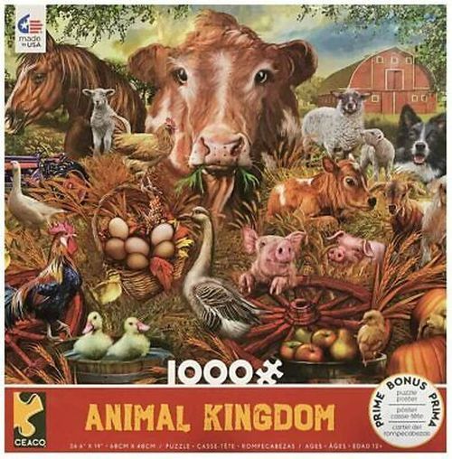 CEACO COMPANY Farm Animal Kingdom 1000 Piece Puzzle