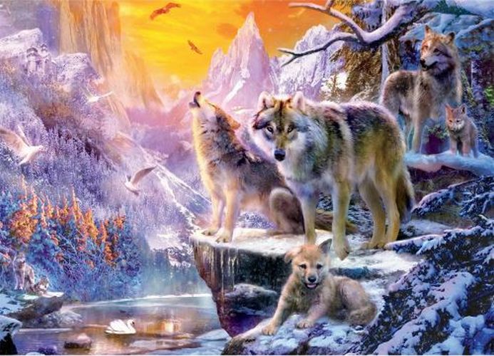 CEACO COMPANY Winter Wolf Family 1000 Piece Puzzle - 