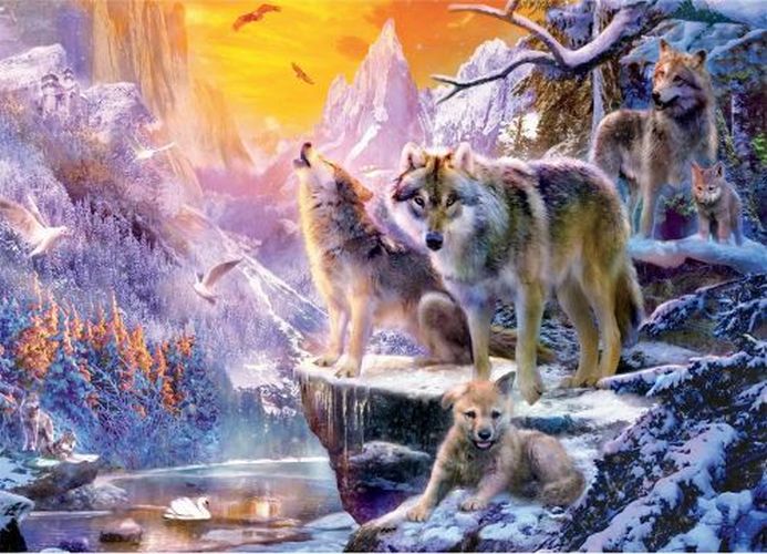 CEACO Winter Wolf Family 1000 Piece Puzzle