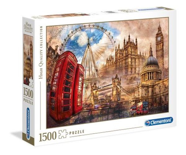 CLEMENTONI Vintage London 1500 Piece Puzzle - PUZZLES