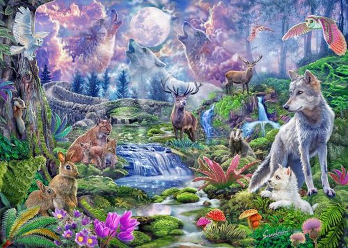 CLEMENTONI Moonlit Wild 3000 Piece Puzzle - PUZZLES