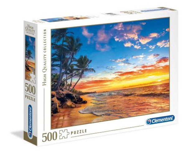 CLEMENTONI Paradise Beach 500 Piece Puzzle - 