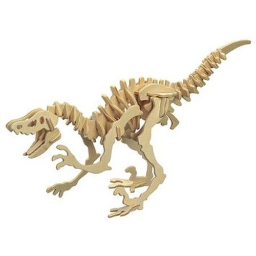 DENTT Deinonychus Velociraptor Wooden Dinosaur Skeleton Model Kit - 