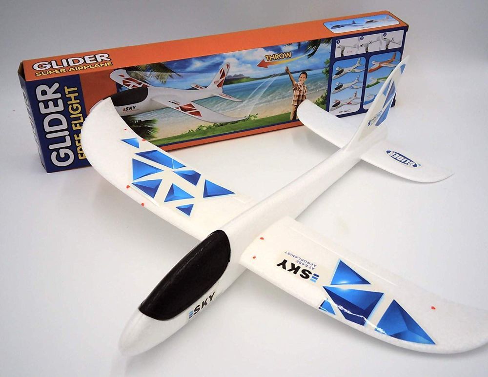 DENTT Straight Tail Epp Extremely Durable Foam Flying Glider Air Plane Toy - 