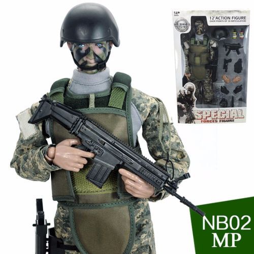 DENTT Green Camo Ultra Detailed Military Combat Action Figure - ACTION FIGURE