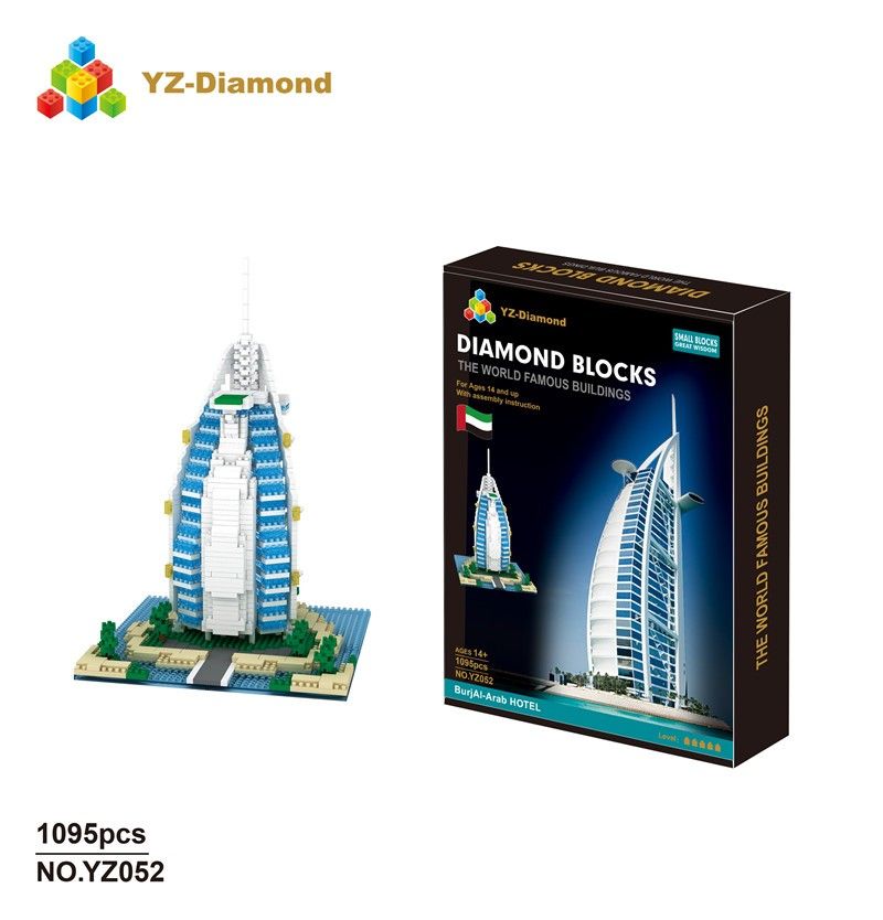 DENTT Burjal-arab Hotel Dubai Diamond Block Construction Toy - .