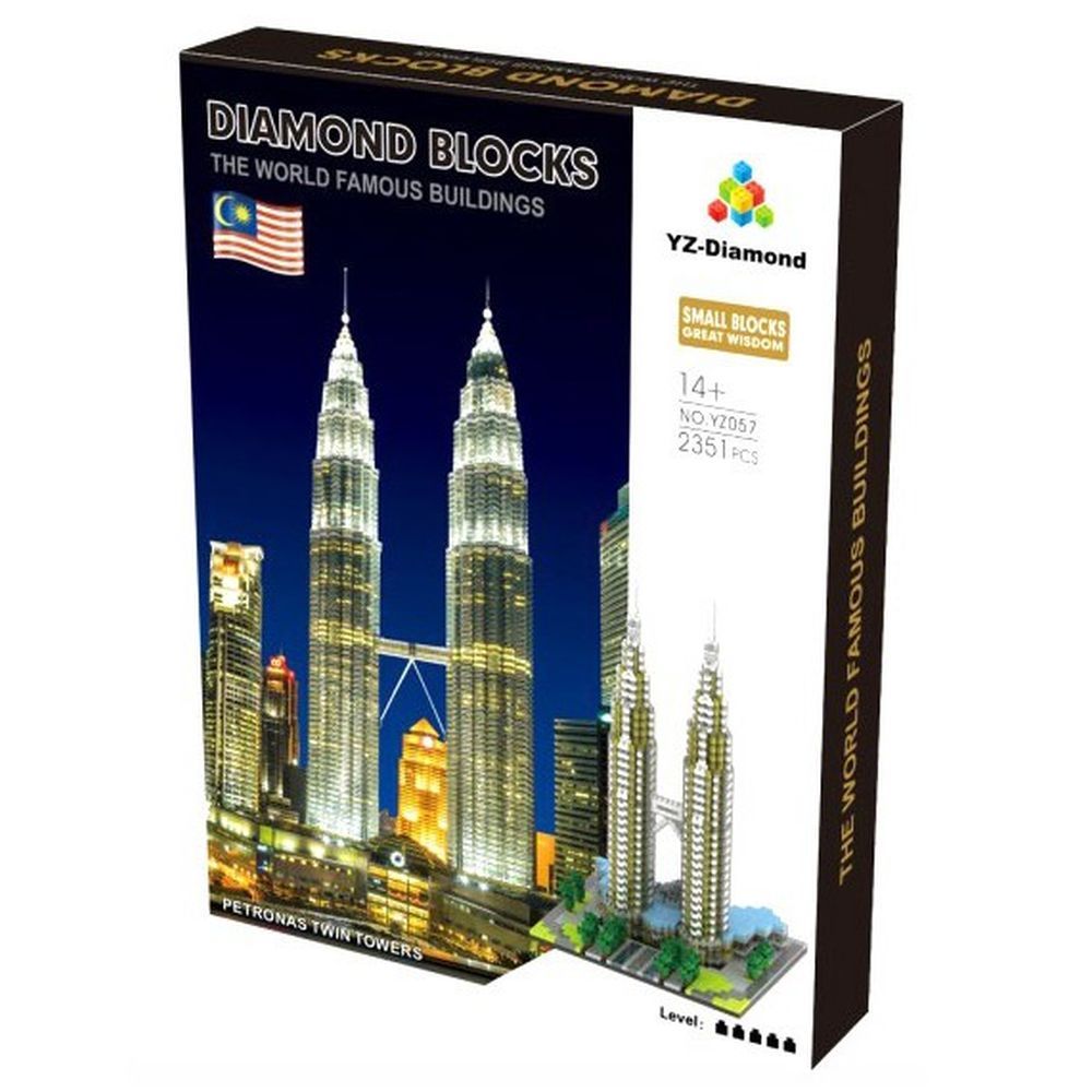 DENTT Petronas Twin Towers Yz Diamond Construction Blocks