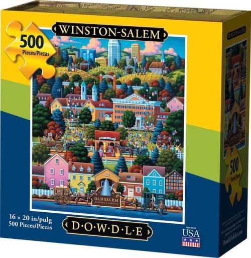 DOWDLE FOLK ART Winston Salem 500 Piece Puzzle - 