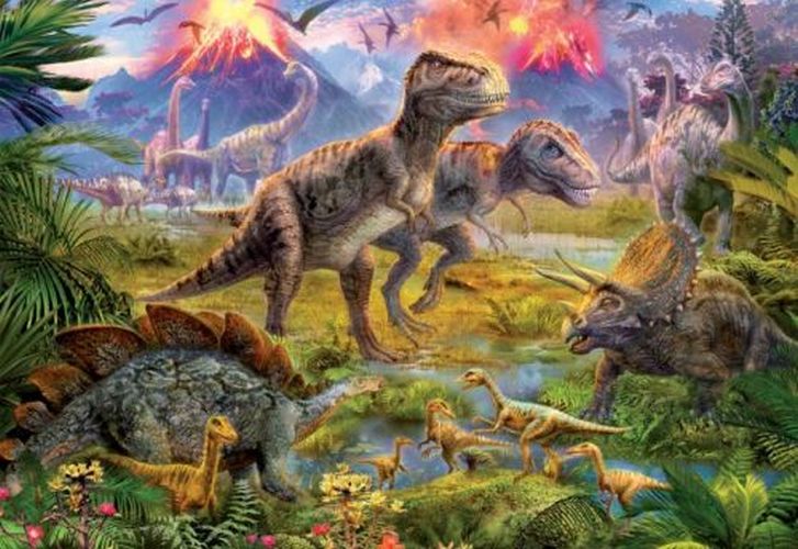 EDUCA BORRAS PUZZLE Dinosaur Gathering 500 Piece Puzzle - PUZZLES