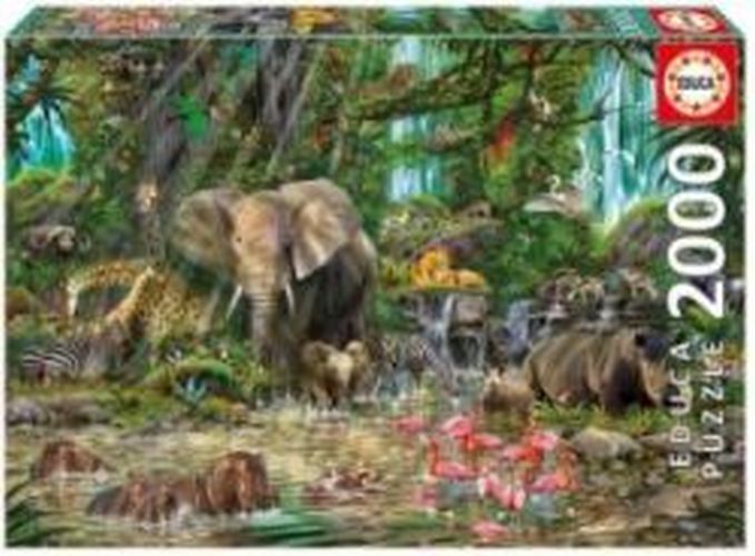 EDUCA BORRAS PUZZLE African Jungle 2000 Piece Puzzle - 