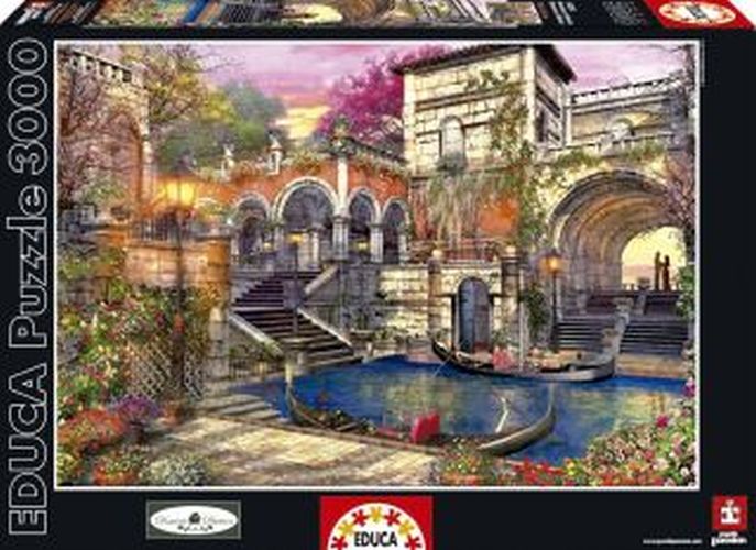 EDUCA BORRAS PUZZLE Romance In Venice Courtship 3000 Piece Puzzle - 
