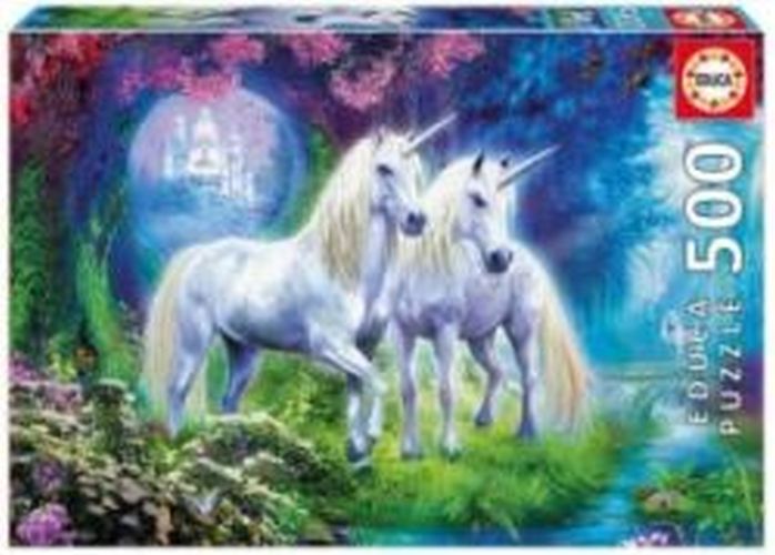 EDUCA BORRAS PUZZLE Unicorns In The Forest 500 Piece Puzzle - 