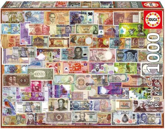 EDUCA BORRAS PUZZLE World Banknotes 1000 Piece Puzzle - PUZZLES