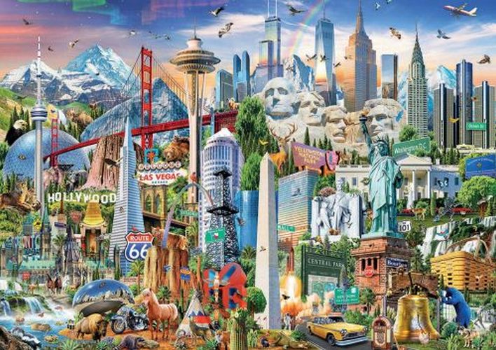 EDUCA BORRAS PUZZLE Symbols Of North America 1500 Piece Puzzle - 