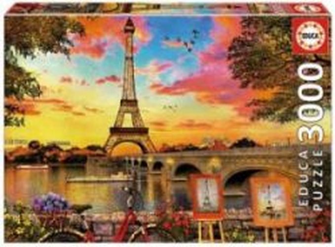EDUCA BORRAS PUZZLE Sunset In Paris 3000 Piece Puzzle - 
