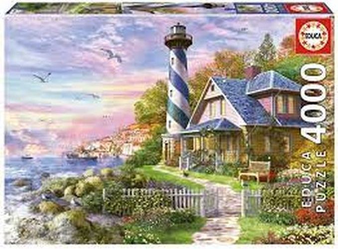 EDUCA BORRAS PUZZLE Lighthouse At Rock Bay 4000 Piece Puzzle - PUZZLES