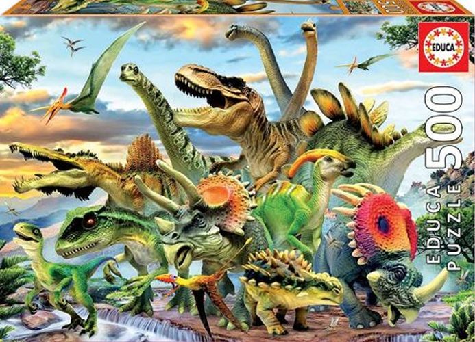 EDUCA BORRAS PUZZLE Dinosaur 500 Piece Puzzle - 