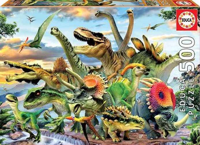 EDUCA BORRAS PUZZLE Dinosaur 500 Piece Puzzle