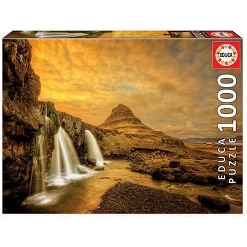 EDUCA BORRAS PUZZLE Kirkjufellsfoss Waterfall, Iceland 1000 Piece Puzzle - 