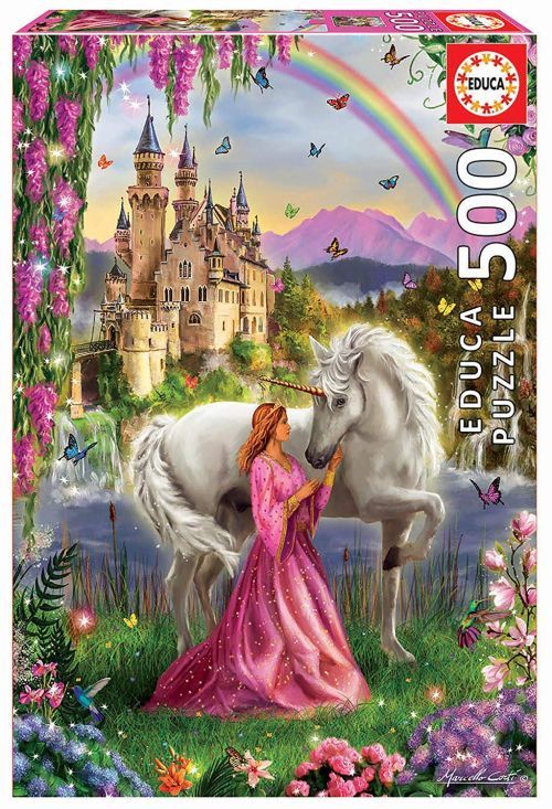 EDUCA BORRAS PUZZLE Fairy And Unicorn 500 Piece Puzzle - 