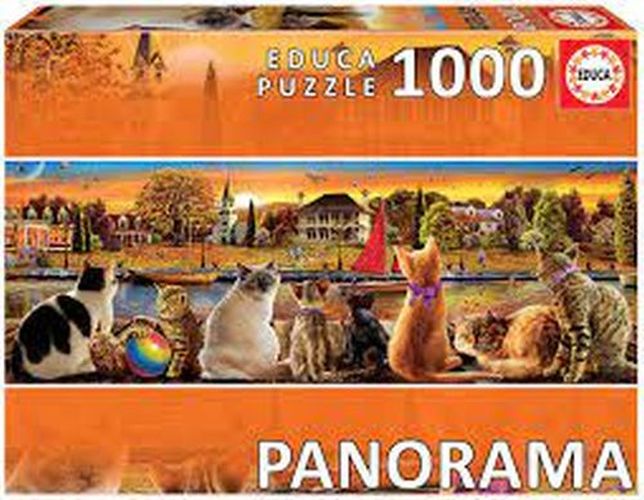 EDUCA BORRAS PUZZLE Cats On The Quay 1000 Piece Puzzle - 