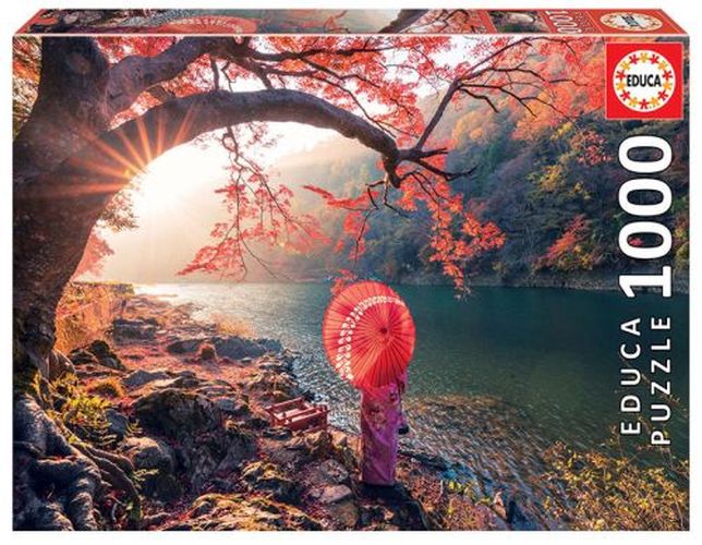 EDUCA BORRAS PUZZLE Sunrise In Katura River, Japan 1000 Piece Puzzle - .